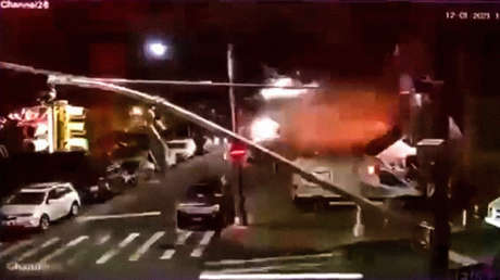 Cámaras de seguridad captan una gran explosión en un edificio de Nueva York que dejó varios heridos (VIDEO)