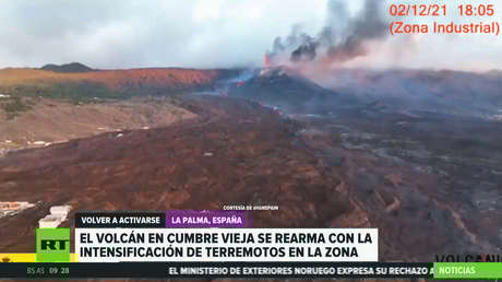 El volcán en La Palma se rearma con más intensidad de terremotos en Canarias