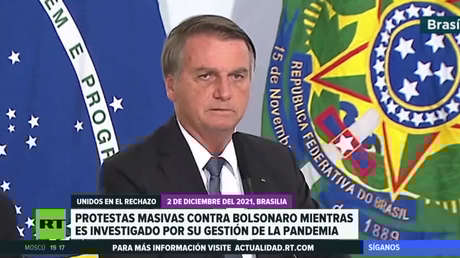 Protestas masivas contra Bolsonaro mientras es investigado por su gestión de la pandemia
