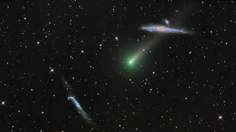 Fotografían al cúmulo globular Messier 3 con el recién descubierto cometa Leonard, que solo regresará a la Tierra dentro de 70.000 años