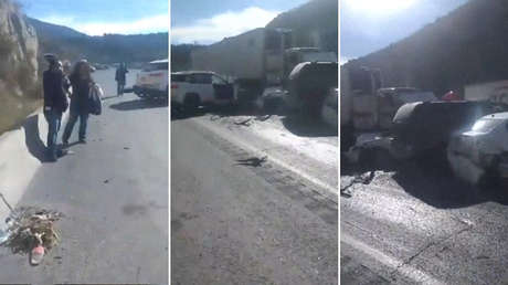 5 muertos y al menos 15 heridos tras colisión múltiple en una carretera en México