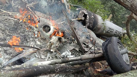 Se estrella el helicóptero en el que viajaba el jefe del Estado Mayor de la Defensa de la India