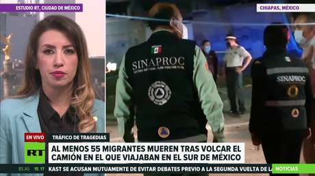 Al menos 55 migrantes mueren tras volcar el camión en el que viajaban en el sur de México