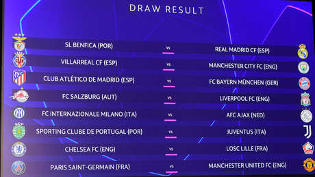 La UEFA anula el resultado del sorteo de octavos de final de la Champions