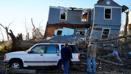 Las fotos del antes y el después muestran los devastadores efectos de unos 30 tornados que arrasaron EE.UU. dejando más de 90 muertos