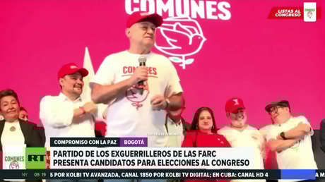 El partido de exguerrilleros de las FARC presenta su lista de candidatos para las elecciones legislativas en Colombia