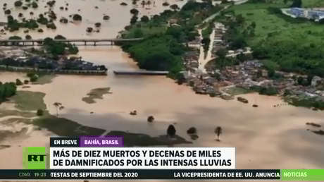 Fuertes precipitaciones en el noreste de Brasil causan más de una decena de muertos