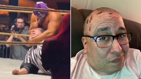 Escándalo en la lucha libre: Hannibal clava repetidamente una púa en la cabeza de un árbitro durante un combate y este termina hospitalizado