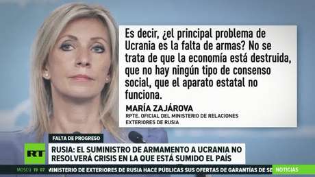Rusia advierte que el suministro de armas a Ucrania no resolverá la crisis en la que está sumido el país