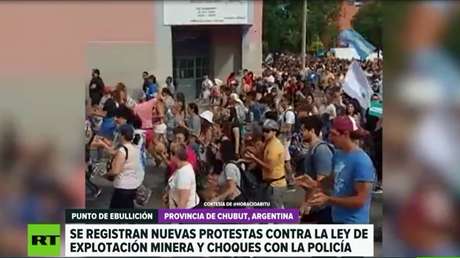 Nuevas protestas en la provincia argentina de Chubut tras aprobarse la ley de explotación minera