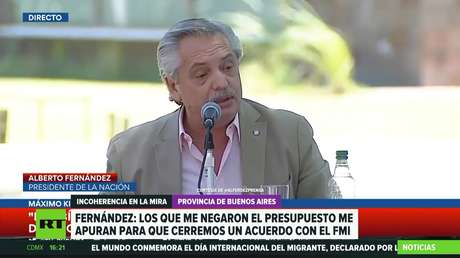 Argentina: Alberto Fernández critica al Congreso por "apurarlo" para cerrar un acuerdo con el FMI y rechazar el presupuesto del 2022