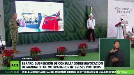 El canciller mexicano critica al Instituto Nacional Electoral por la decisión de aplazar la consulta sobre la revocación del Ejecutivo
