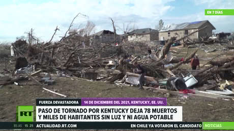 Aumenta a 78 la cifra oficial de fallecidos a causa del devastador tornado en Kentucky