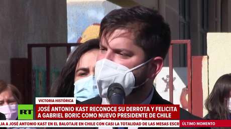 José Kast reconoce su derrota y felicita a Gabriel Boric como nuevo presidente de Chile