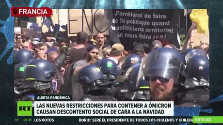 Nuevas restricciones para contener a ómicron causan descontento social a cara de la Navidad