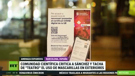 Tachan de "teatro total" la obligatoriedad de la mascarilla en exteriores en España