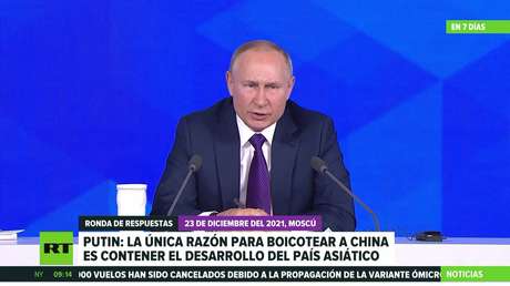 Putin comenta la tensión con Occidente, los JJ.OO. y la pandemia en su rueda de prensa anual