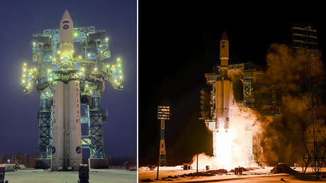 Rusia muestra el lanzamiento exitoso de su cohete portador de clase pesada Angará-A5, que por primera vez lleva la etapa superior Perséi