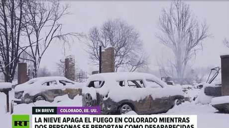Una nevada apaga los devastadores incendios forestales en Colorado