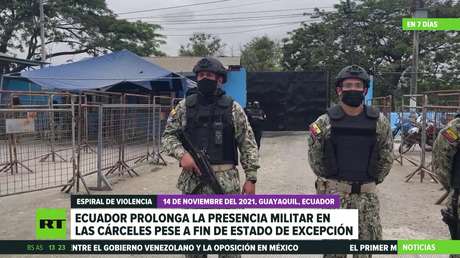Ecuador prolonga la presencia militar en las cárceles pese al fin del estado de excepción