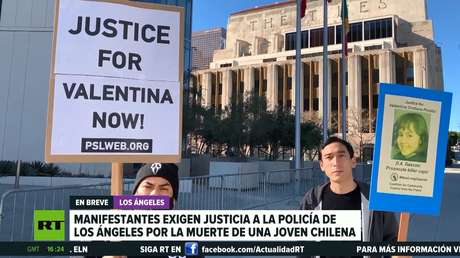 Manifestantes exigen justicia en Los Ángeles tras la muerte de una joven chilena a manos de un policía