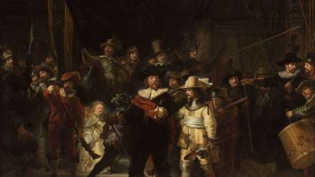 FOTOS:  Publican la foto más detallada hasta hoy de 'La ronda de noche' de Rembrandt, con una resolución de 717 gigapíxeles