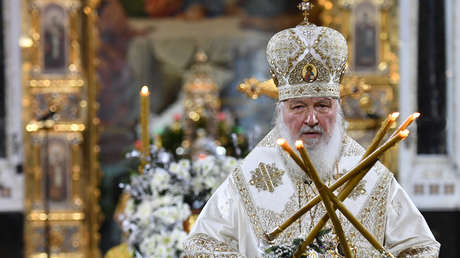 VIDEO: El patriarca ruso Kiril oficia la misa de la Navidad ortodoxa