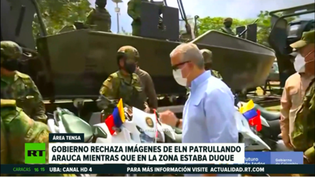 Gobierno colombiano rechaza imágenes del ELN patrullando Arauca mientras Iván Duque visitaba la zona