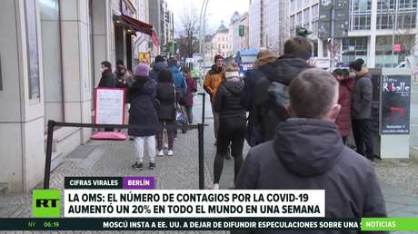 La OMS: el número de contagios por covid-19 aumentó un 20 % en todo el mundo en una semana