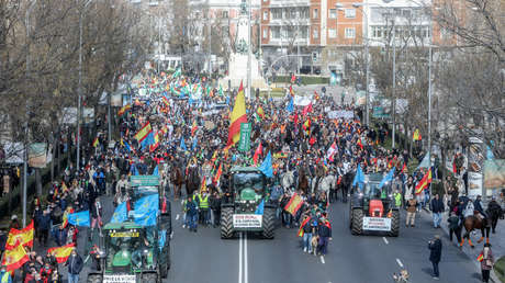 Miles de personas se apoderan de las calles de Madrid para exigir mejoras en el área rural (FOTOS, VIDEOS)