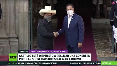 Castillo está dispuesto a realizar una consulta popular sobre dar acceso al mar a Bolivia