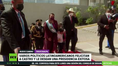 Políticos latinoamericanos felicitan a la presidenta de Honduras, Xiomara Castro, y le desean una exitosa labor