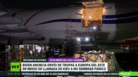 Biden anuncia el envío de tropas a Europa del Este en medio de la llamada de Kiev a no sembrar pánico