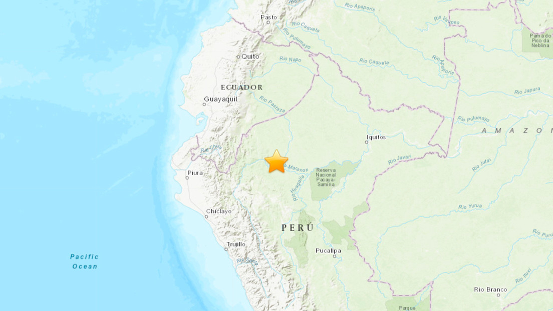 Se registra un sismo de 6,8 en la Amazonía peruana