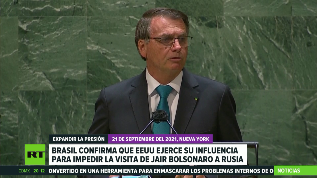 Brasil confirma que EE.UU. presiona para impedir la visita de Jair Bolsonaro a Rusia