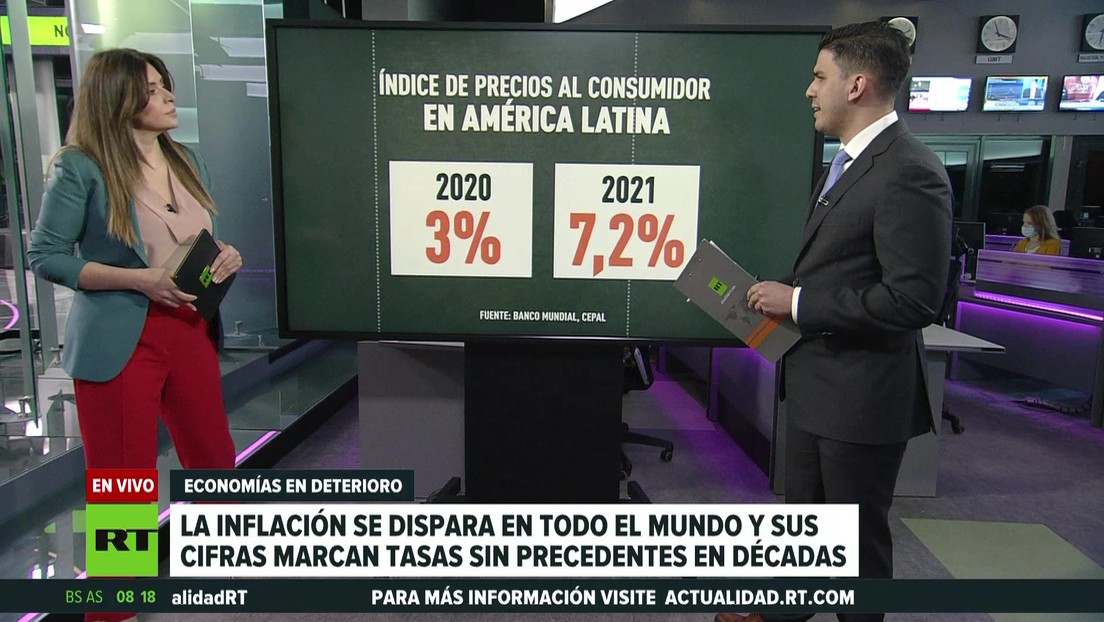 La inflación se dispara en todo el mundo y alcanza valores máximos en décadas