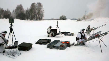 VIDEO: Unidades de protección de misiles estratégicos rusos usan drones de reconocimiento para asegurar su despliegue