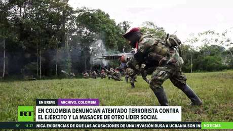 Colombia: Denuncian un atentado terrorista contra el Ejército y el homicidio de otro líder social