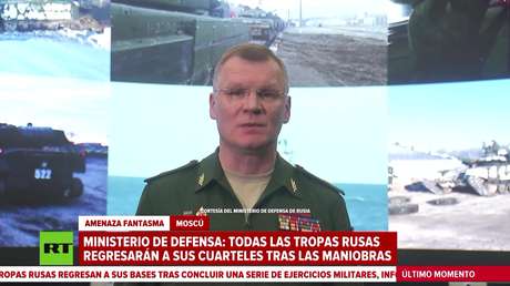 Ministerio de Defensa de Rusia: todas las tropas regresarán a sus cuarteles tras concluir las maniobras
