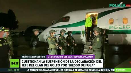 Cuestionan la suspensión de la declaración del jefe del Clan del Golfo por "riesgo de fuga"