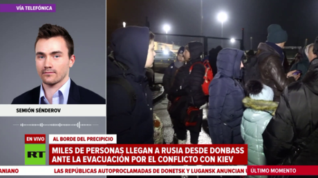 Miles de personas llegan a Rusia desde Donbass ante la evacuación por el conflicto con Kiev