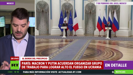 Vladímir Putin mantiene una conversación telefónica con el presidente francés sobre la crisis en Ucrania