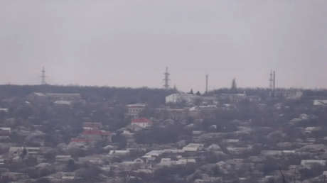 VIDEO: Lugansk, tras anunciar Putin "una operación militar especial" para defender Donbass