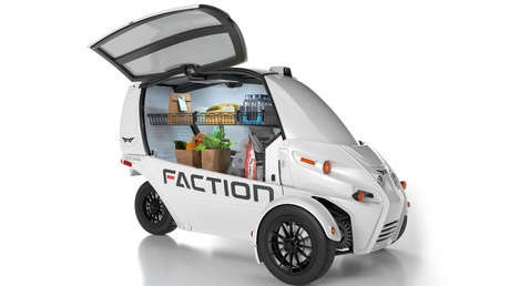 Presentan un vehículo eléctrico de entrega de tres ruedas sin conductor, que puede llevar más de 220 kg de carga