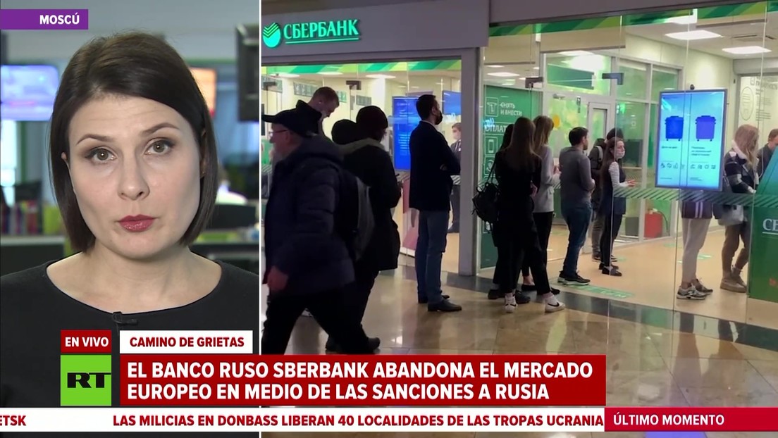 El banco ruso Sberbank se retira del mercado europeo en medio de las sanciones contra Moscú