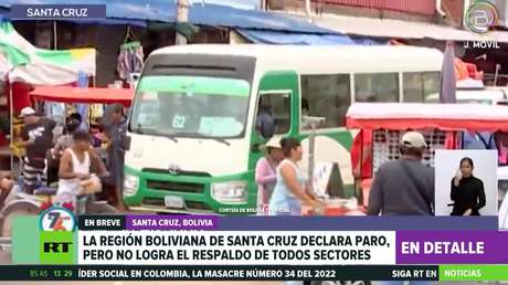 Bolivia: Santa Cruz declara un paro cívico, pero no logra el respaldo de todos los sectores