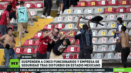 El gobierno regional de Querétaro suspende a cinco funcionarios y empresa de seguridad tras disturbios en un estadio mexicano