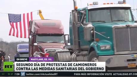 Camioneros protestan por segundo día consecutivo en EE.UU. contra las medidas sanitarias impuestas por la pandemia