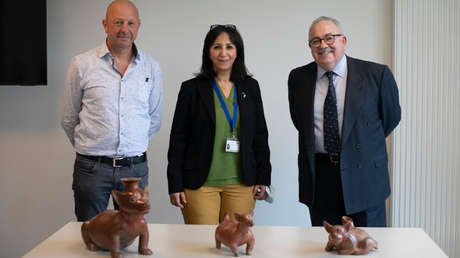 México recupera tres piezas arqueológicas prehispánicas que iban a ser subastadas en Bélgica