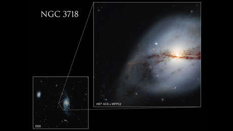 El telescopio Hubble capta una galaxia espiral de "forma inusual y retorcida"